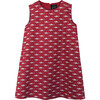 Mako Sharks Shift Dress, Red - Dresses - 1 - thumbnail