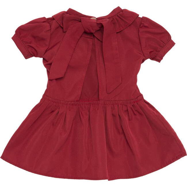 Blake Taffeta Doll Dress with Back Bow, Scarlett Red - Doll Accessories - 3