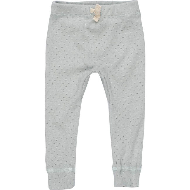 Baby Ricki Pant, Dusty Blue Pointelle