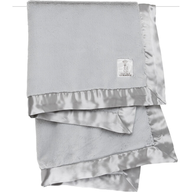 Luxe Baby Blanket, Silver - Blankets - 1