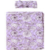 Bamboo Swaddle & Headband Set, Peonies - Mixed Accessories Set - 1 - thumbnail