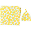 Bamboo Swaddle & Hat Set, Lemons - Mixed Accessories Set - 1 - thumbnail