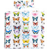 Bamboo Swaddle & Headband Set, Butterflies - Mixed Accessories Set - 1 - thumbnail