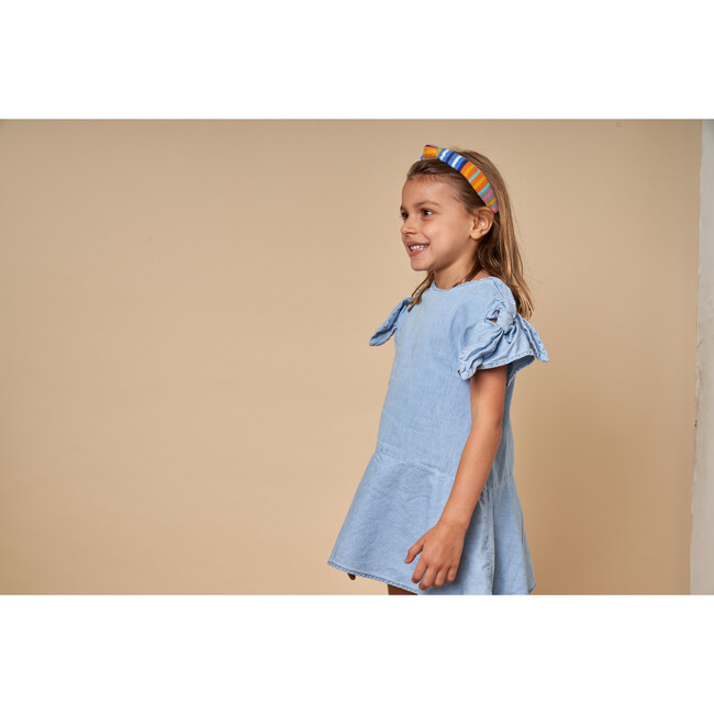Terry Cloth Kids Knotted Headband, Multi Stripe - Hair Accessories - 2
