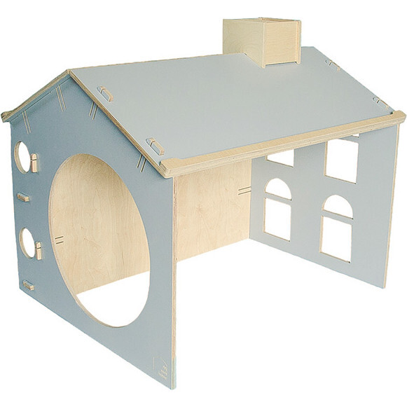 My Mini Desk House, Grey/Wood - Desks - 1