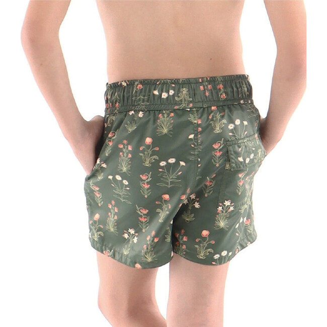 Primavera Cano Boy Swim Short, Green - Swim Trunks - 3