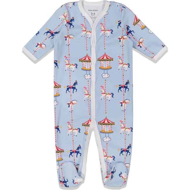*Exclusive* Infant Carousel Footie Pajamas, Popcorn - Onesies - 1