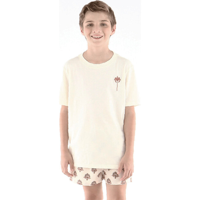 Rosea Mola Boy T-Shirt, White