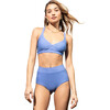 Women's Joana High Rise Moderate Coverage Bottom, Wedgewood Blue - Two Pieces - 1 - thumbnail