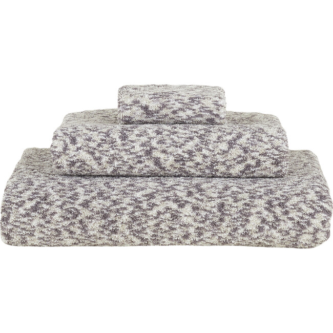 Space Dye Terry Hand Towel, Light Grey - Towels - 1