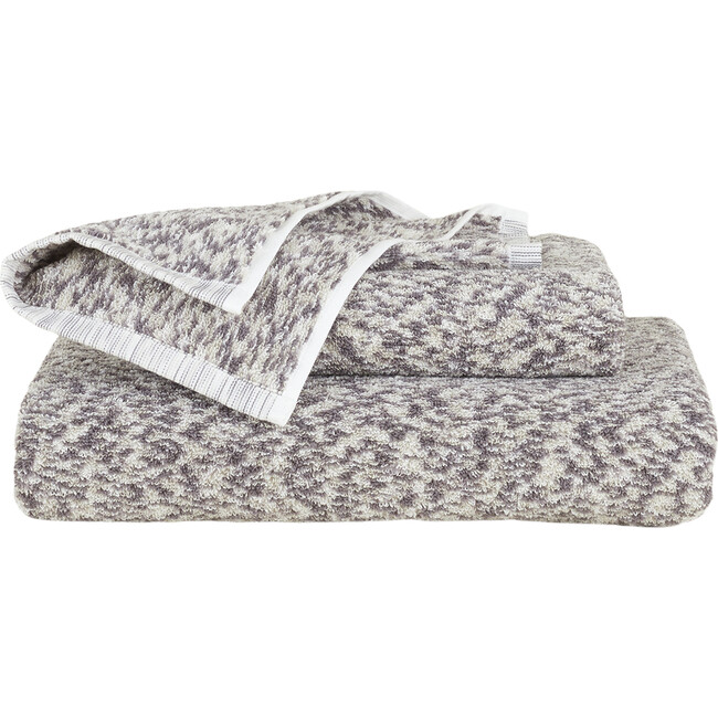 Space Dye Terry Washcloth, Light Grey - Towels - 2