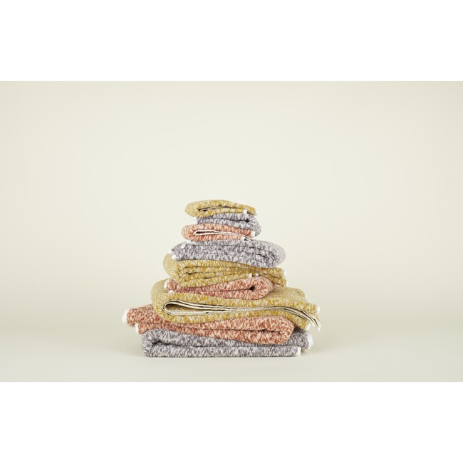 Space Dye Terry Hand Towel, Light Grey - Towels - 3