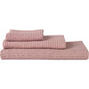 Set of 2 Simple Waffle Washcloths, Blush - Towels - 1 - thumbnail