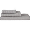 Set of 2 Simple Waffle Washcloths, Light Grey - Towels - 1 - thumbnail