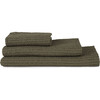 Simple Waffle Hand Towel, Olive - Towels - 1 - thumbnail