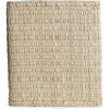 Woven Reed & Wood Pouf, Natural - Accent Tables - 1 - thumbnail