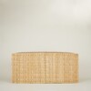 Woven Reed & Wood Bench, Natural - Accent Seating - 2 - thumbnail