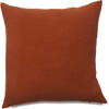 Simple Linen Decorative Pillow, Rust - Decorative Pillows - 1 - thumbnail