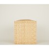 Woven Reed & Wood Pouf, Natural - Accent Tables - 4 - thumbnail