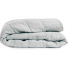 Simple Linen Quilt, Sage - Quilts - 1 - thumbnail