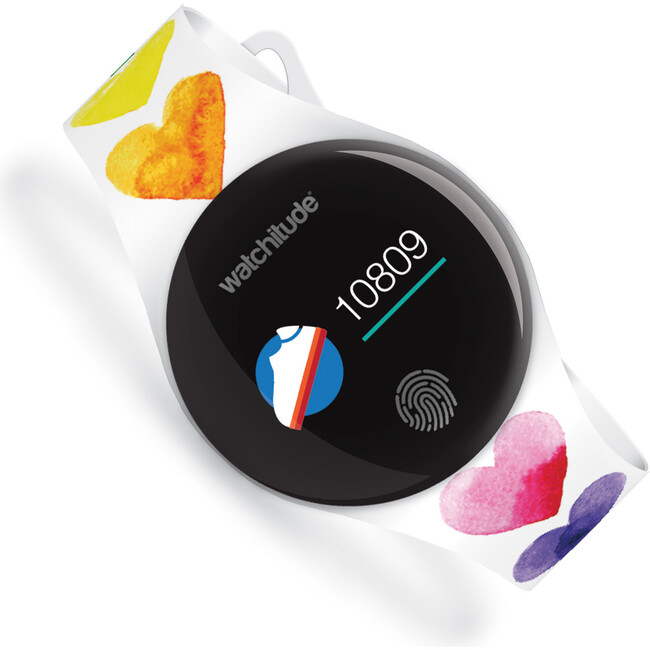 Move 2 Kids Activity Watch, Watercolor Hearts