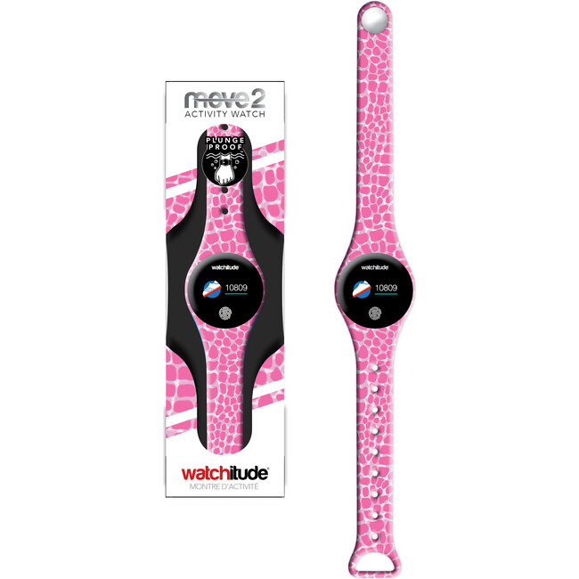 Move 2 Kids Activity Watch, Pink Crocodile - Watches - 3