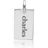 Engravable Sterling Silver Mini Dog Tag - Pendants - 1 - thumbnail