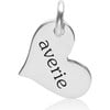 Engravable Sterling Silver Heart - Pendants - 1 - thumbnail