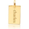 Engravable Gold Mini Dog Tag - Pendants - 1 - thumbnail