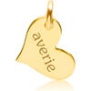 Engravable Gold Heart - Pendants - 1 - thumbnail