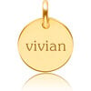 Engravable Gold Circle - Pendants - 1 - thumbnail