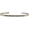 Women's I Was Made For This Bracelet, Silver - Bracelets - 1 - thumbnail