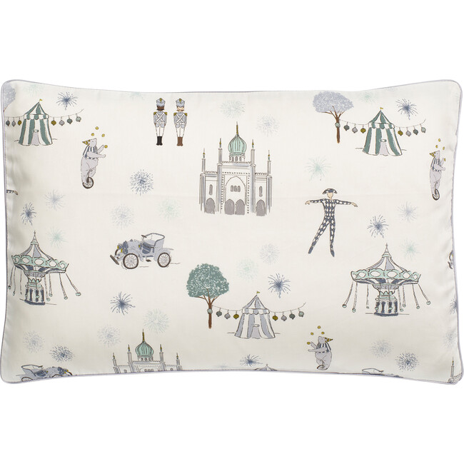 Adventures in Wonderland Toddler Pillow, Aqua - Pillows - 1 - zoom