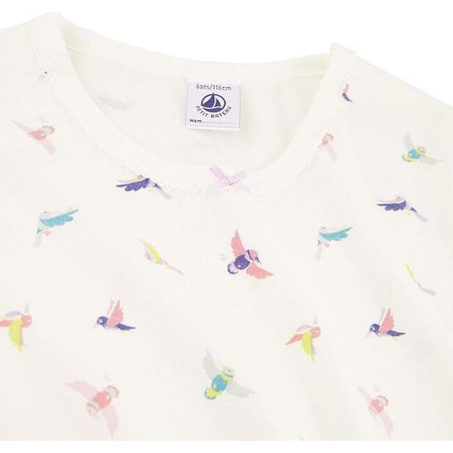 Liche Pajamas Bird Print, White - Pajamas - 2