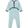 Lanice Pajamas With Feet Stripes, Blue - Pajamas - 2
