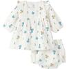 Ladivine Dress With Bloomers Floral Print, Cream - Dresses - 1 - thumbnail