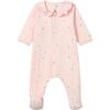 Label Pajamas With Feet, Pink - Pajamas - 1 - thumbnail