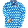 Erawan Elephants Long Sleeve Shirt, Turquoise - Shirts - 1 - thumbnail