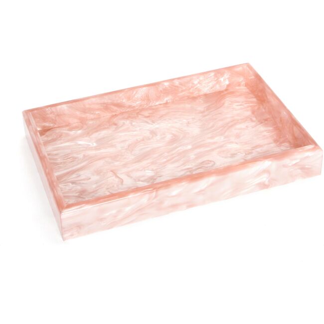 Acrylic Vanity Tray, Rose Quartz Pearlescent - Accents - 1