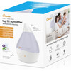 4 in 1 Top Fill 1 Gallon Cool Mist Humidifier Sound Machine, Clear & White - Humidifiers - 4