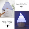 4 in 1 Top Fill 1 Gallon Cool Mist Humidifier Sound Machine, Clear & White - Humidifiers - 8 - thumbnail