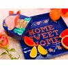 Home Sweet Home Square Tray, Blue/Red - Accents - 2