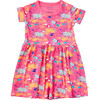 Splatter Dress, Magenta - Dresses - 1 - thumbnail