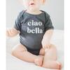 Ciao Bella Bodysuit, Charcoal Grey - Onesies - 2