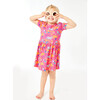 Splatter Dress, Magenta - Dresses - 2