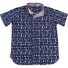 Bluefin Short Sleeve Shirt, Blue - Shirts - 1 - thumbnail