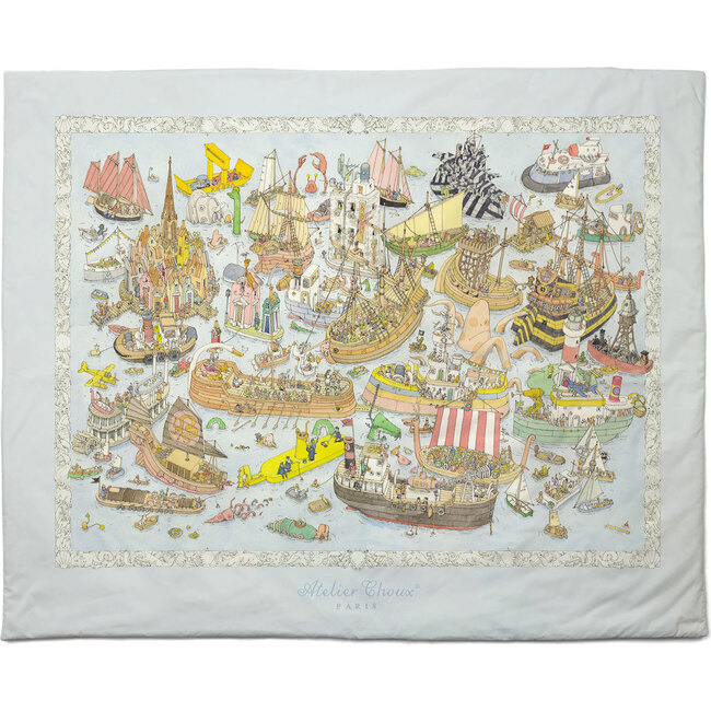 Reversible Quilt, Ocean Academy - Quilts - 1