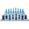 Acrylic Chess Set with Dark Blue and Light Blue Pieces - Games - 1 - thumbnail