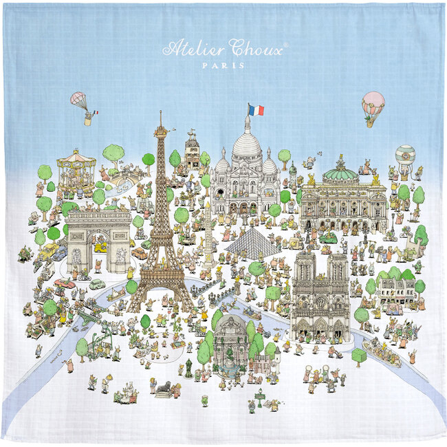 *Exclusive* Swaddle & Bib Gift Set, Atelier Choux's Paris - Bibs - 4