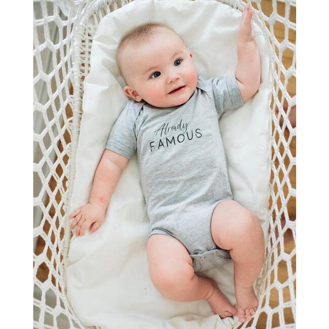 Already Famous Bodysuit, Light Grey - Onesies - 2